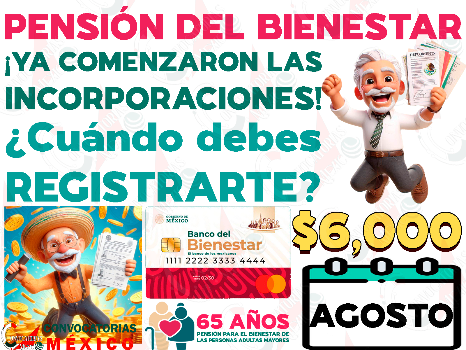 ¡Comenzó el operativo de REGISTRO del programa de Pensiones para el Bienestar! ¿Cuándo podrás solicitar tu incorporación a este programa de apoyo?