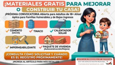 Apoyos para mejorar o construir vivienda con cemento, tinaco, calentador solar, impermeabilizante y paquete de vivienda