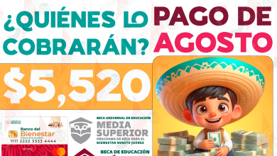 Entrega de apoyos monetarios en AGOSTO. ¿Quiénes son los estudiantes que cobrarán $5,520 pesos de apoyo por parte de las Becas Benito Juárez?
