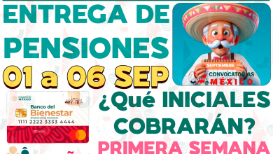 Entrega de Pensiones Bienestar. ¿Quiénes cobrarán su apoyo monetario del 1 al 6 de Septiembre? Esta es la lista de INICIALES que cobrarán su PENSIÓN en la primera semana de pagos