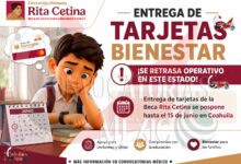 Coahuila retrasa entrega de tarjetas de la Beca Rita Cetina 2026 por proceso electoral
