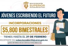 Últimos días del operativo de incorporación a la Beca “Jóvenes Escribiendo el Futuro” con apoyo de 5,800 pesos bimestrales