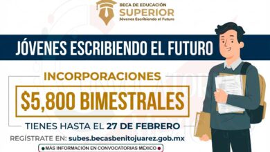 Últimos días del operativo de incorporación a la Beca “Jóvenes Escribiendo el Futuro” con apoyo de 5,800 pesos bimestrales