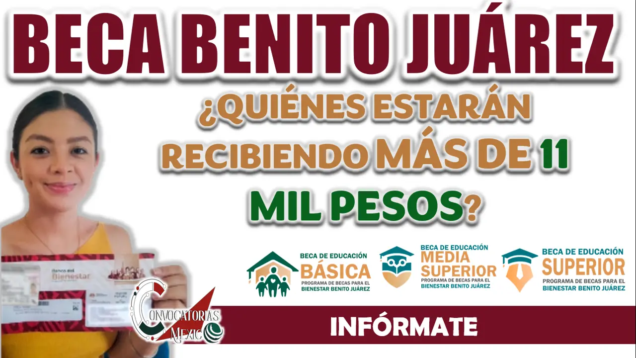 BECA BENITO JUÁREZ| ¿TÚ SERÁS PARTE DE LOS BENEFICIARIOS QUE RECIBIRÁN MÁS DE 11 MIL PESOS ESTE PRÓXIMO MES DE NOVIEMBRE?