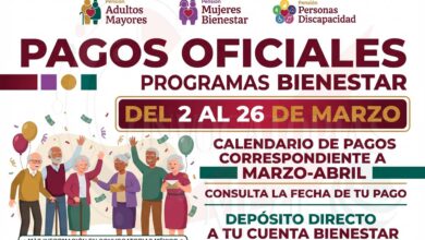 Segundo operativo de pagos Bienestar 2026: así se realizará la dispersión del bimestre marzo-abril