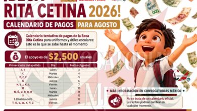Calendario tentativo de pagos de la Beca Rita Cetina para uniformes y útiles: familias deben esperar el anuncio oficial