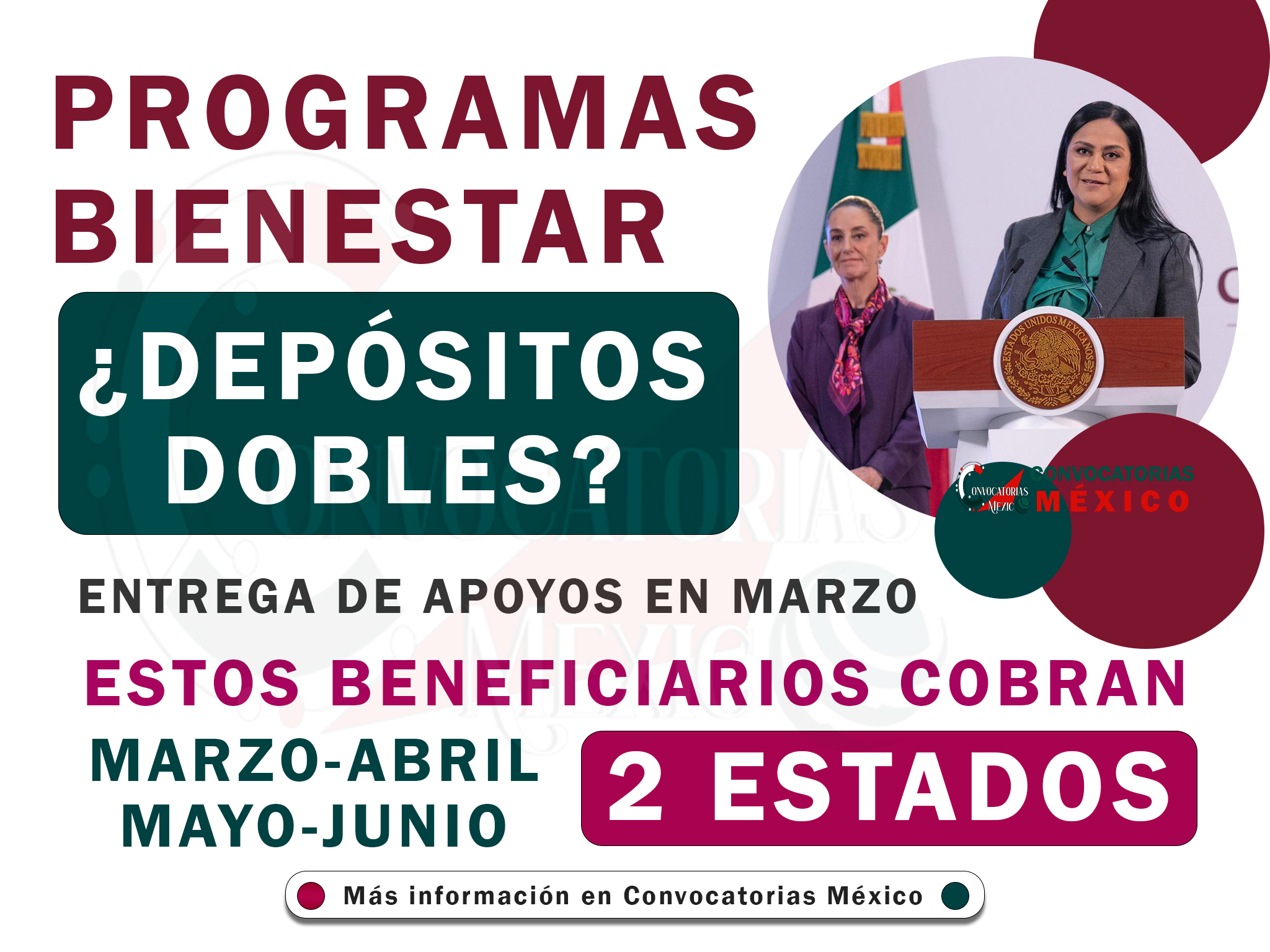 ¡Doble pago! Estados confirmados para recibir dos bimestres de pago para Programas Bienestar | Lee con atención