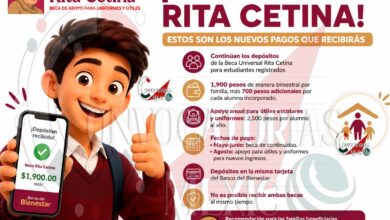 Beca Rita Cetina: diferencias entre el apoyo bimestral y el beneficio para útiles escolares y uniformes
