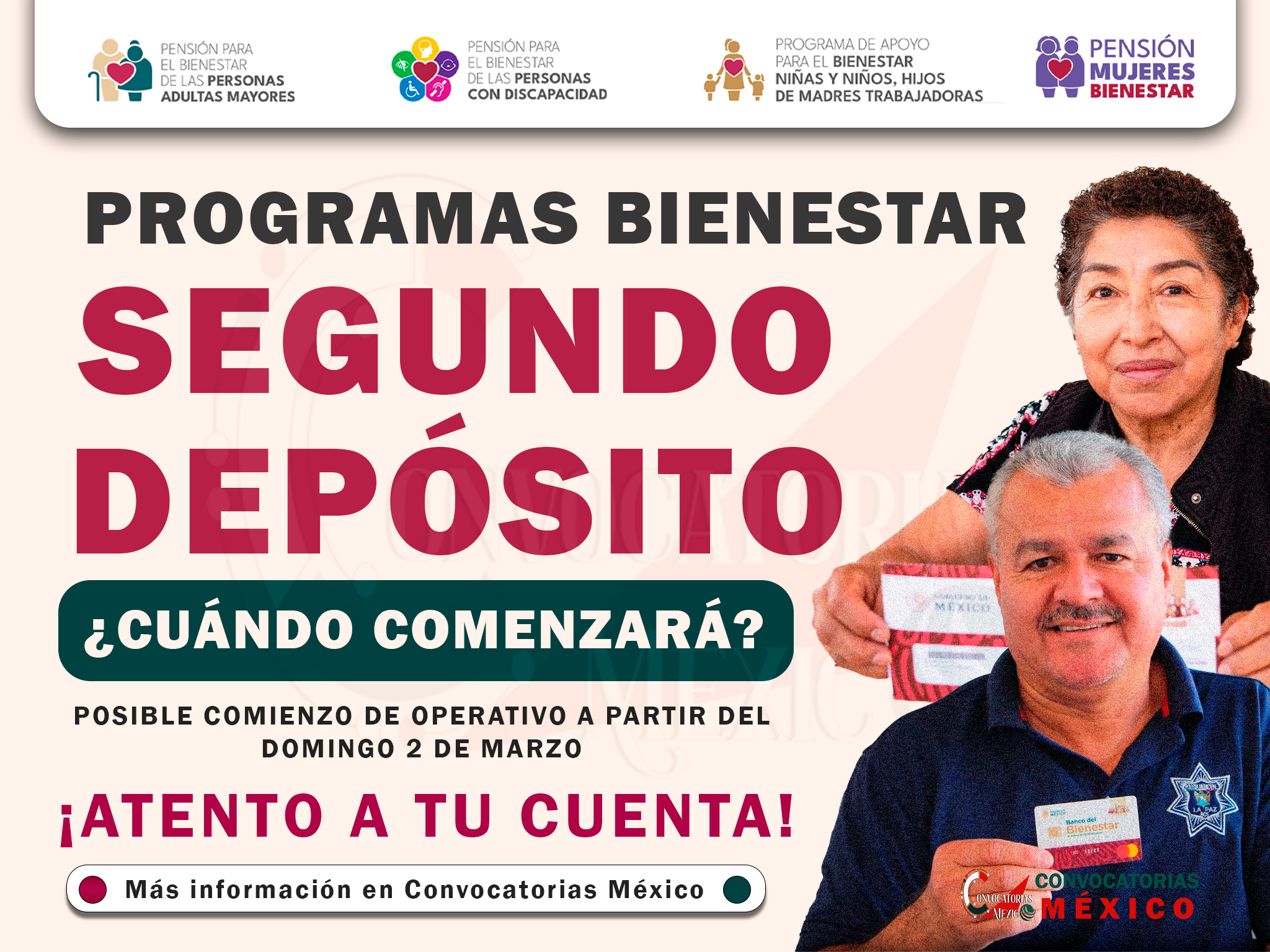 Programas Bienestar: ¿Cuándo comenzará el segundo operativo de pagos en marzo? | Esta es la posible fecha