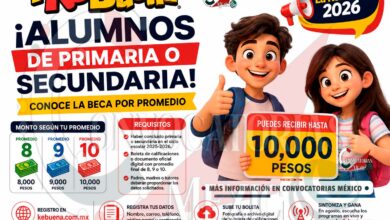 Becas La KeBuena 2026: apoyos de hasta 10 mil pesos para estudiantes de primaria y secundaria
