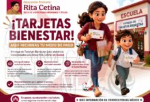 Inicia entrega de Tarjetas Bienestar para beneficiarios de la Beca Rita Cetina registrados en marzo