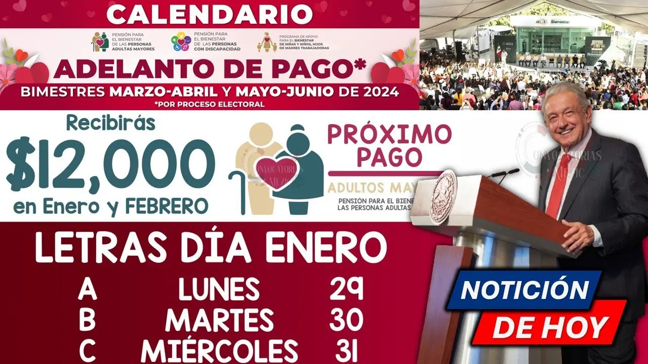 🔴 🔴 OFICIAL DE ¡ÚLTIMO MOMENTO🚨 !GRAN CAMBIO! ADULTOS MAYORES ¡EN UNAS HORAS! $12,000