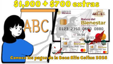 $1,900 + $700 extras | Conoce los pagos de la Beca Rita Cetina 2026 