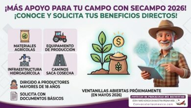 Se bre apoyo de SECAMPO 2026 para productores: materiales, equipamiento e infraestructura hidroagrícola