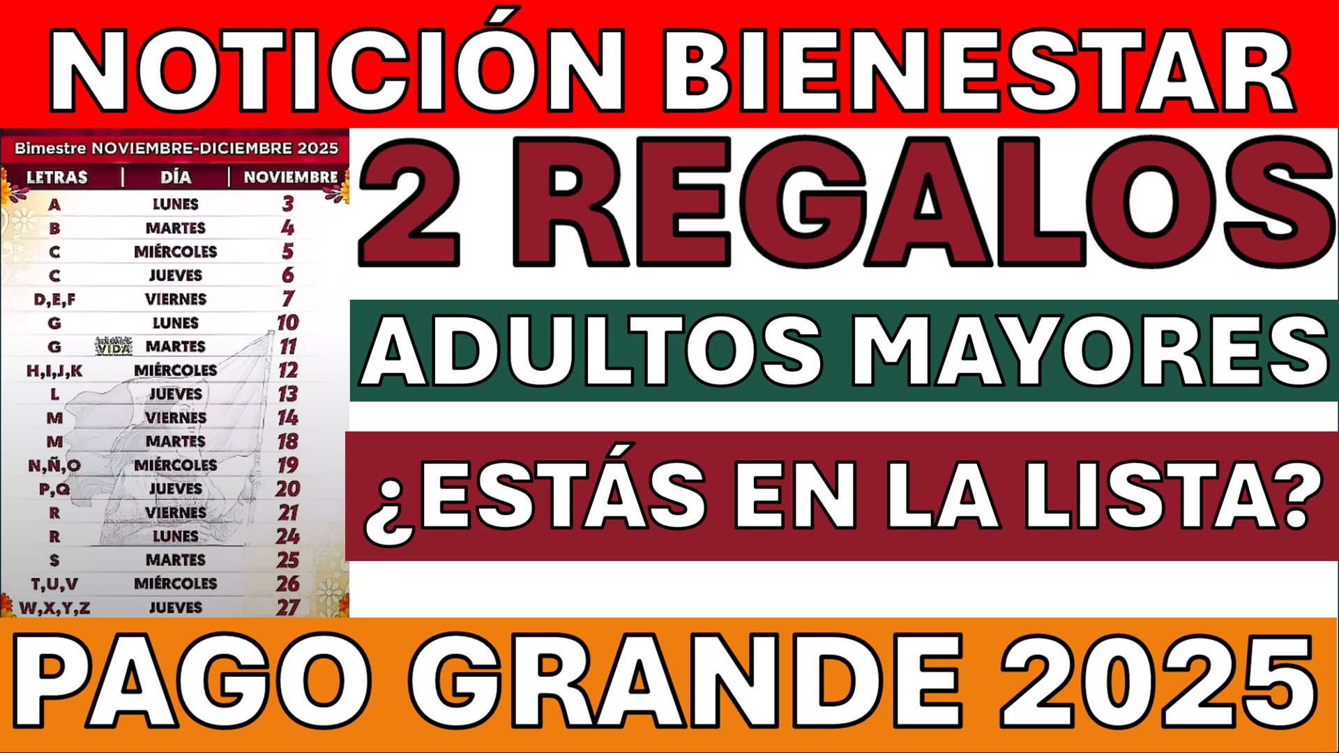 Pensión IMSS, ISSSTE y Bienestar: Alertas Cruciales y Fechas Clave para el Cierre de 2025