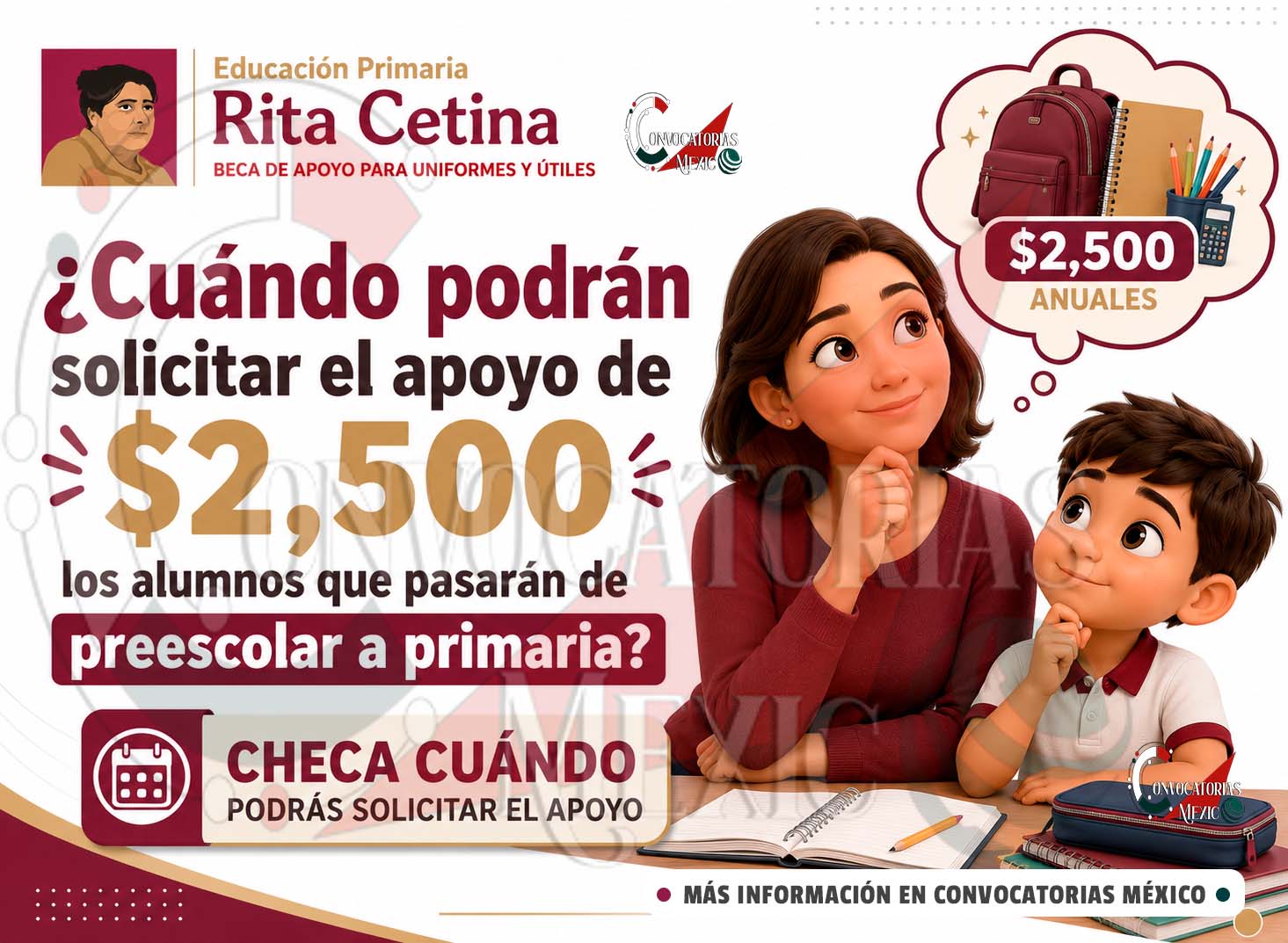 Apoyo de $2,500 para estudiantes de primaria: Esto deben saber los padres de niños que egresan de preescolar en 2026