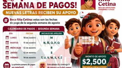 Beca Rita Cetina: segunda semana de pagos comienza este lunes 10 de agosto | Así se dispersarán los pagos finales