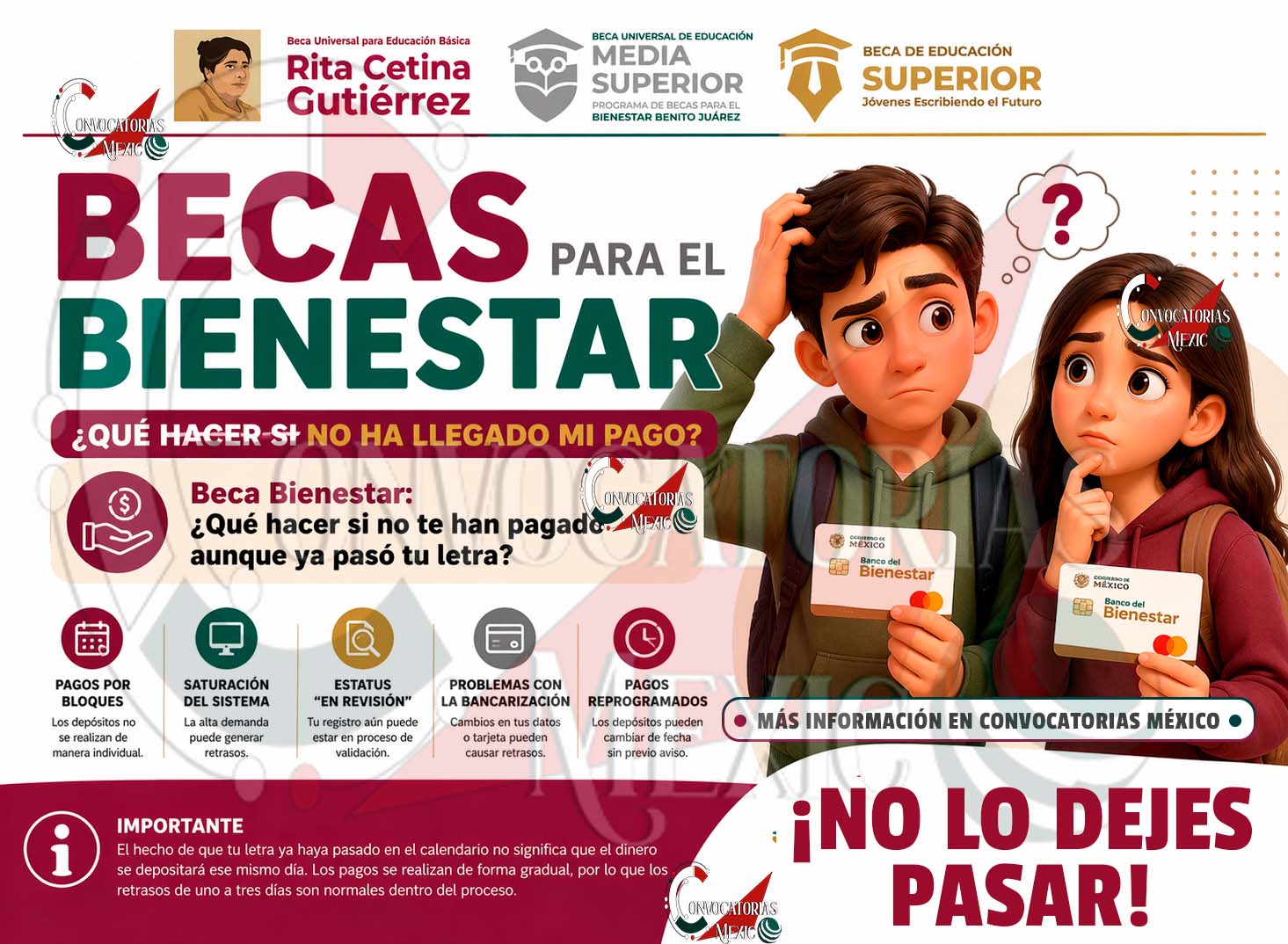 Beca para el Bienestar: qué hacer si tu pago no llega tras la fecha asignada