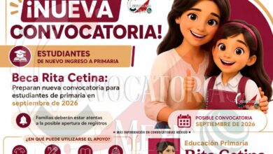 Beca Rita Cetina podría abrir nuevos registros para alumnos de primaria en 2026