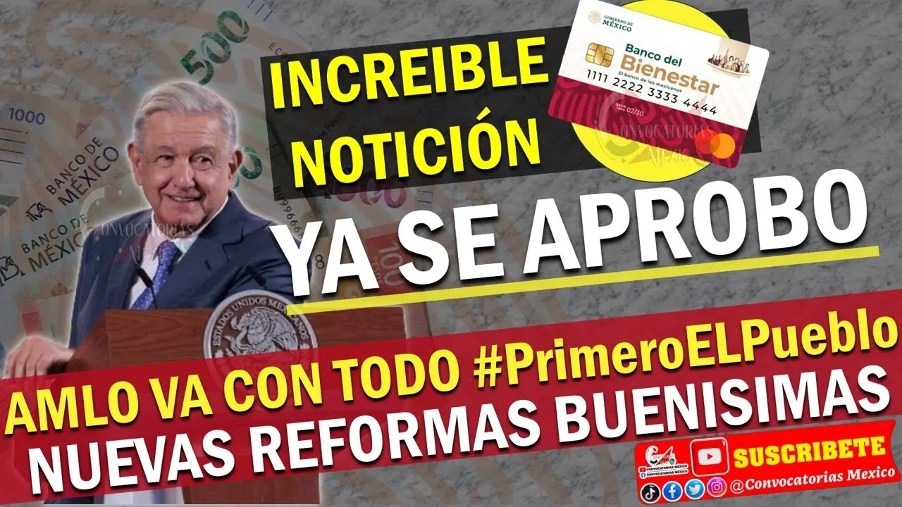 🚨📣 ¡CORRE LA VOZ YA SE APROBO!💥🗓️ AMLO da increíble NOTICIÓN 🤑 Ya Es Derecho Constitucional ENTERATE