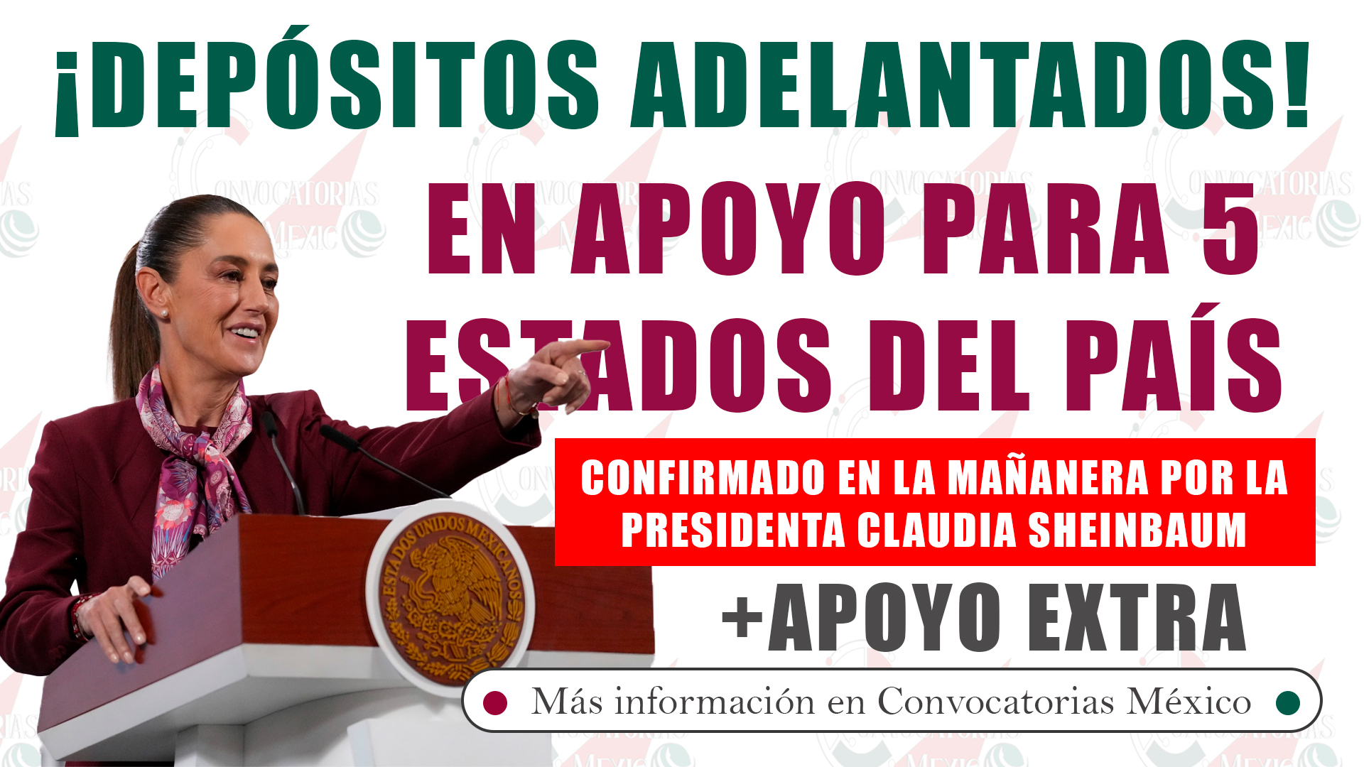 ¡Posible adelanto de apoyos! Sheinbaum da orden directa para comenzar con depósitos para damnificados