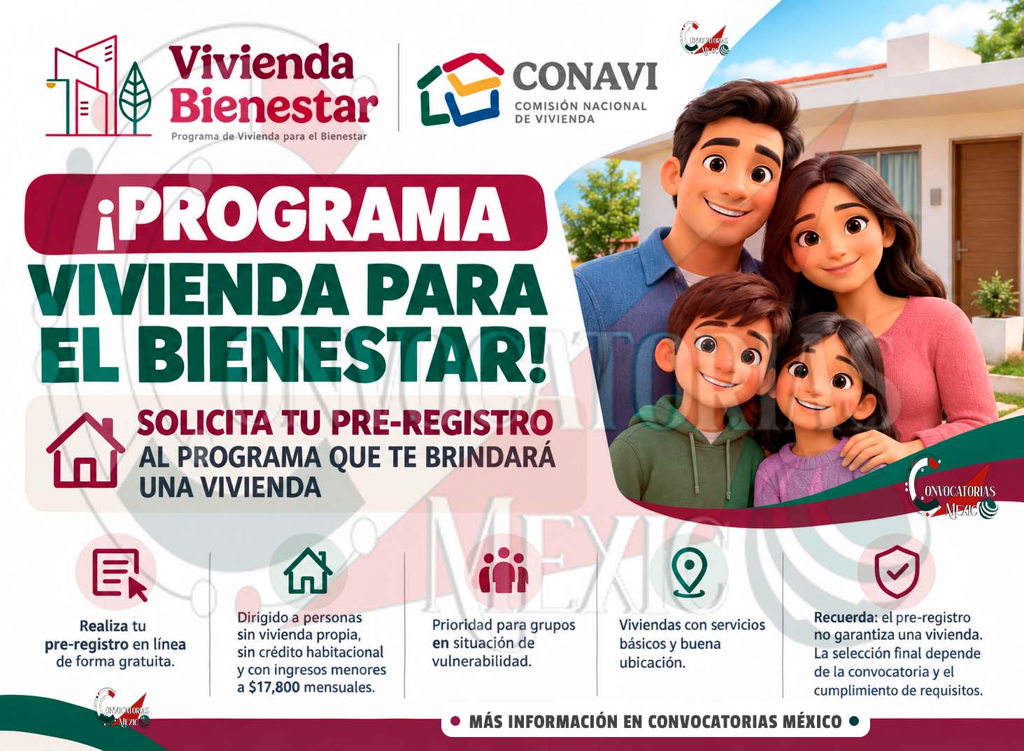 Vivienda para el Bienestar: pre-registro disponible y cómo participar en el programa