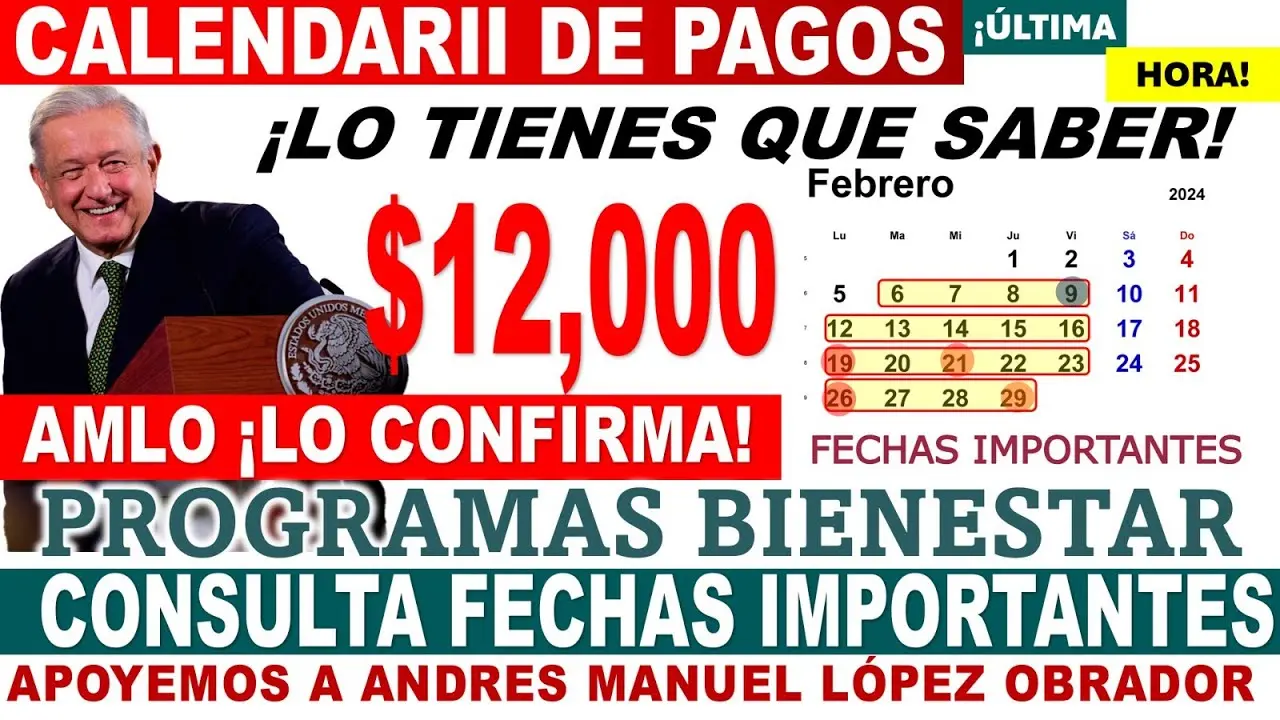 😱🚨𝐋𝐎 𝐓𝐈𝐄𝐍𝐄𝐒 𝐐𝐔𝐄 𝐌𝐈𝐑𝐀𝐑 😱🤑¡¡𝐔𝐑𝐆𝐄𝐍𝐓𝐄!! 𝐂𝐀𝐋𝐄𝐍𝐃𝐀𝐑𝐈𝐎 𝐃𝐄 𝐏𝐀𝐆𝐎𝐒 𝐁𝐈𝐄𝐍𝐄𝐒𝐓𝐀𝐑 🗓️✅ ADULTO MAYOR🚨🎁