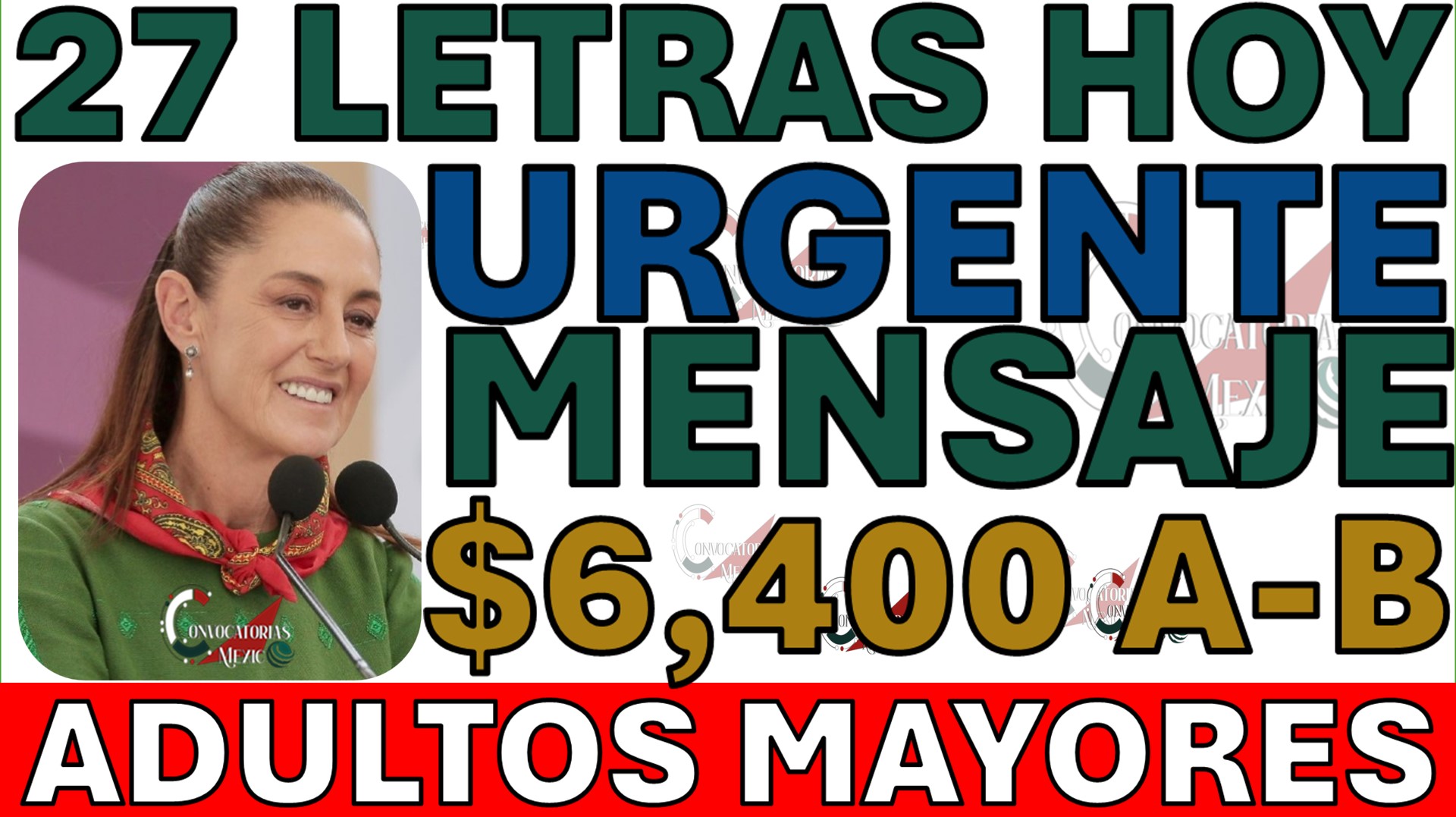 Calendario de Pagos de Mayo para Adultos Mayores, Nueva Tarjeta de Salud y Cambios Institucionales 11 27 LETRAS PENSION BIENESTAR 64 Y MAS claudia