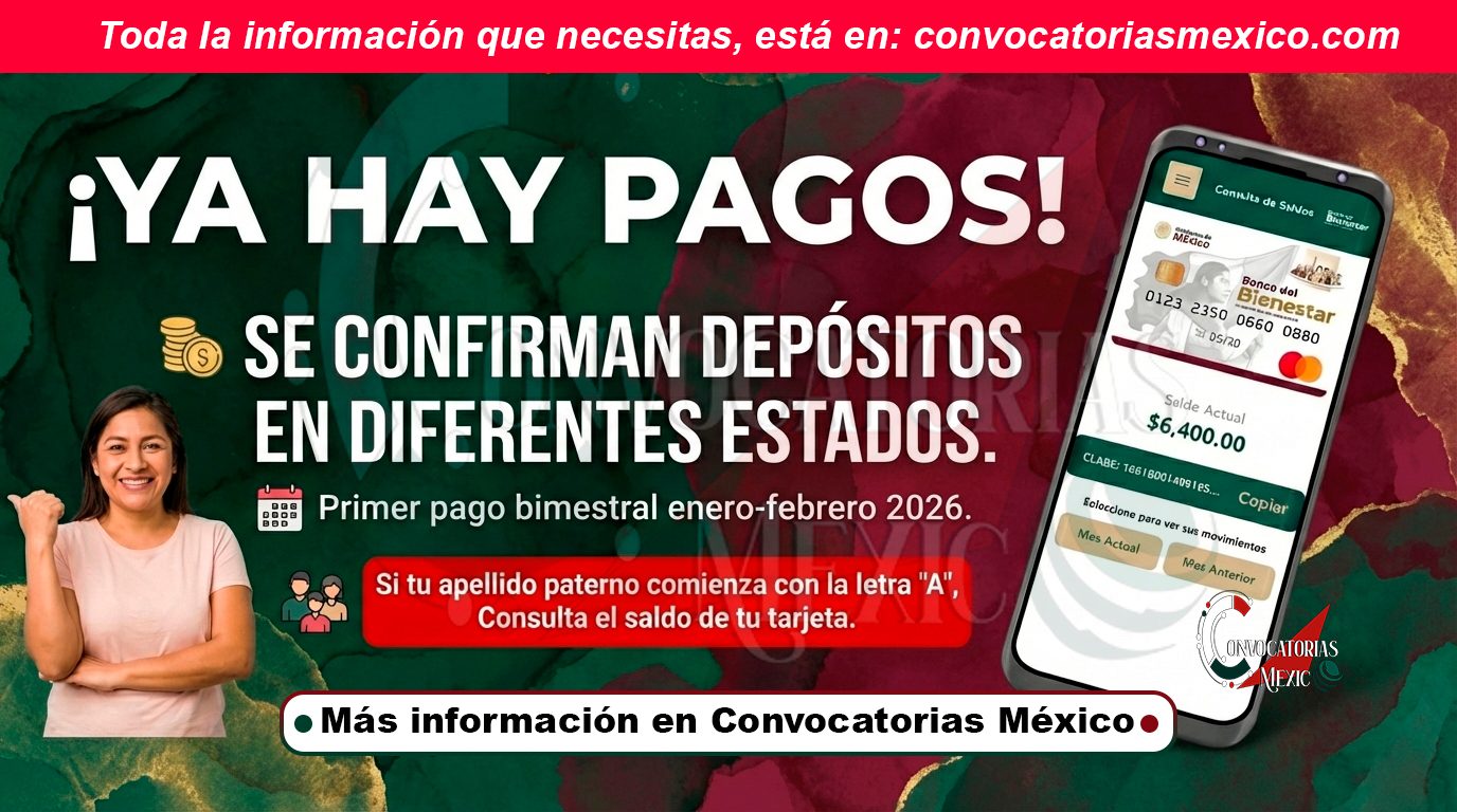 Comienzan a reflejarse los primeros pagos de los Programas Bienestar en 2026 | Consulta el saldo de tu cuenta