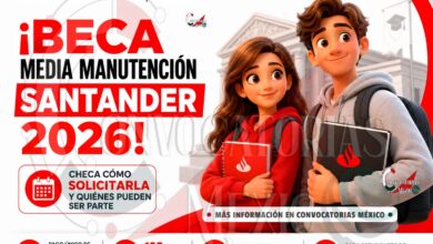 Beca Santander 2026: estudiantes pueden obtener $4,500 pesos en un solo pago