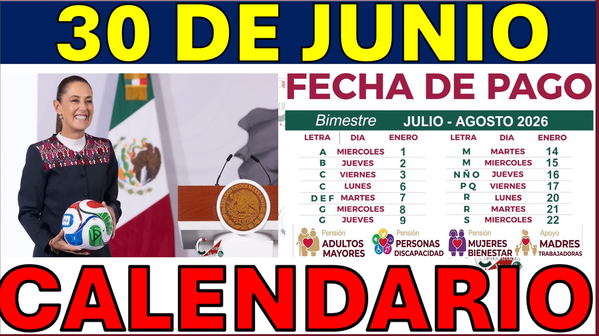 30 DE JUNIO AVISO PENSION EMXICO BIENESTAR MEXICO