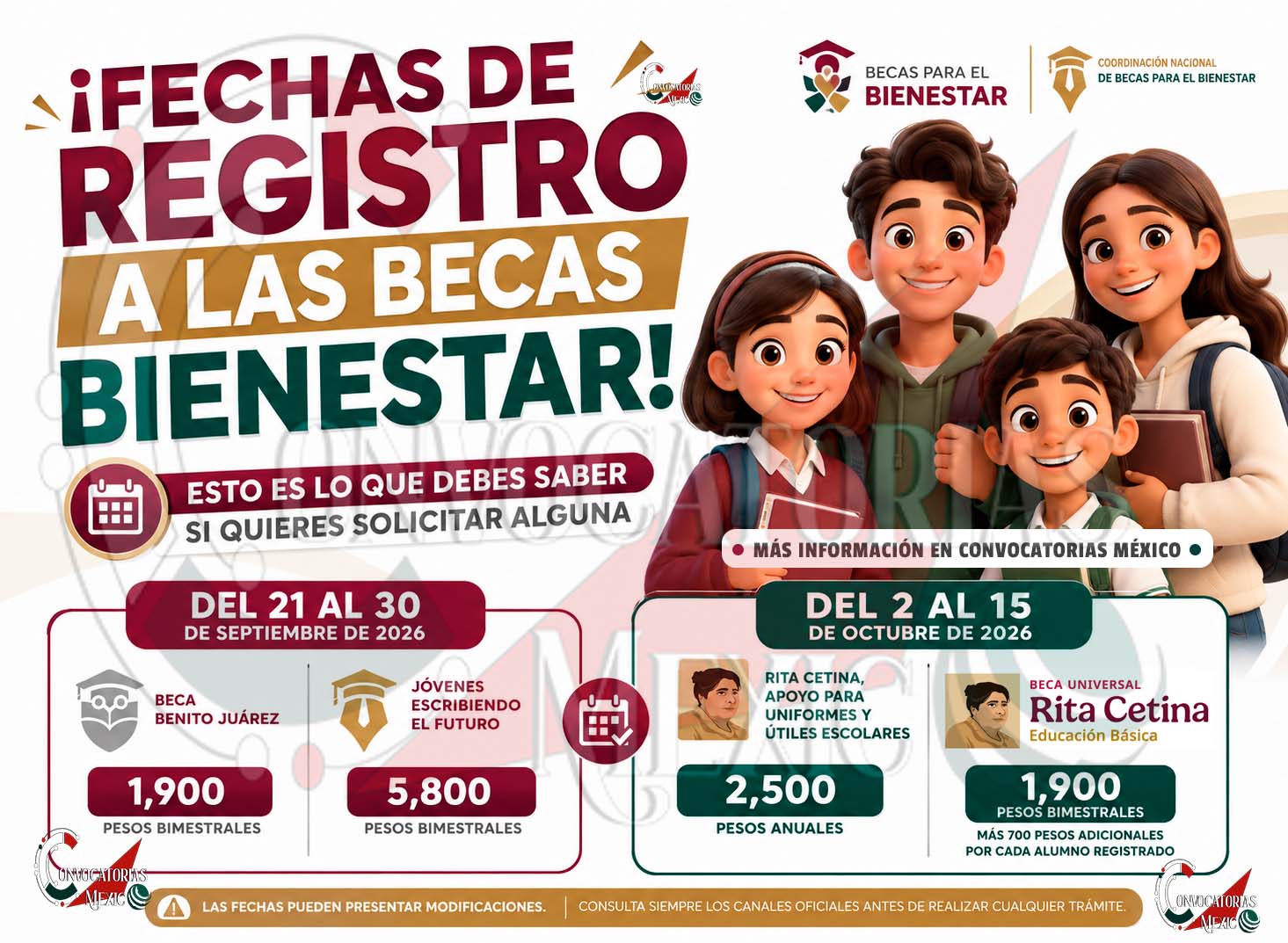 Becas 2026: estos son los apoyos, montos y fechas para estudiantes | No dejes pasar esta gran oportunidad de apoyo para tu educación