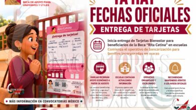 Escuelas comienzan difusión de fechas para entrega de Tarjetas Bienestar de la Beca “Rita Cetina”