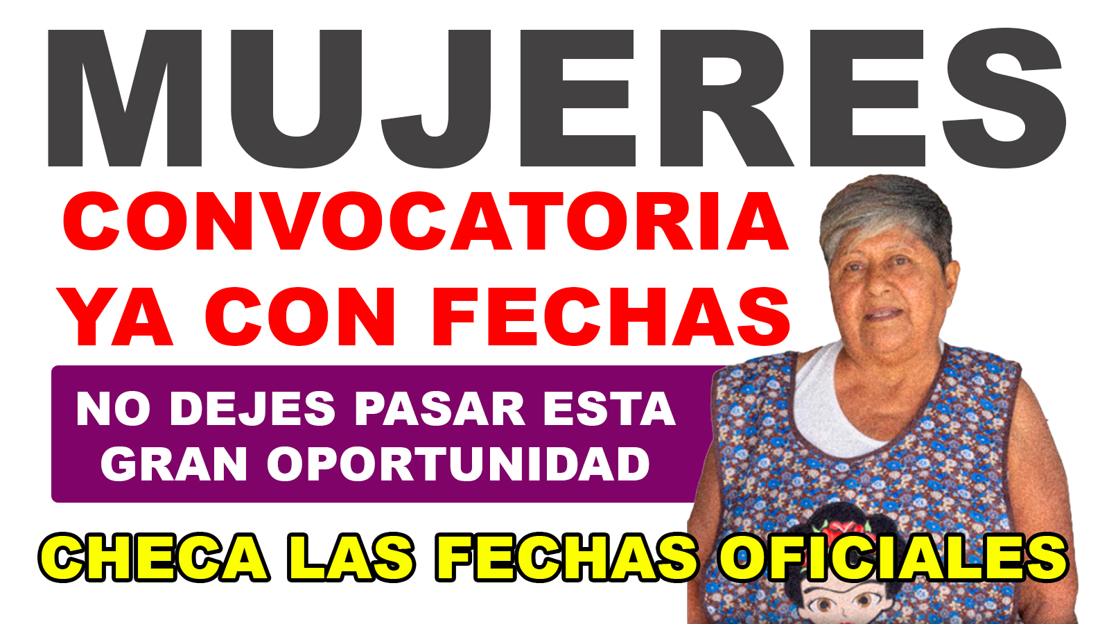¿Eres mujer?, ¿tienes entre 60 y 64 años? Tenemos muy buenas noticias para ti | Incorporaciones
