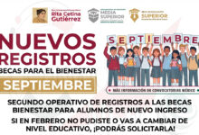 Estudiantes que no se registraron en febrero aún podrán solicitar su Beca para el Bienestar durante el operativo de septiembre