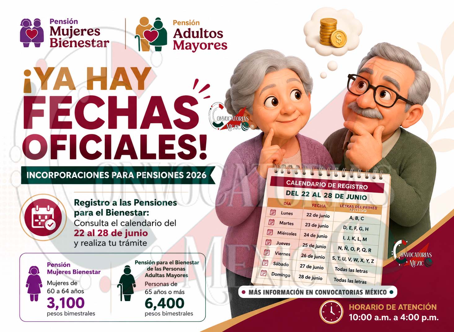 Inicia nueva jornada de incorporación a las Pensiones para el Bienestar: conoce cuándo debes acudir a tu registro