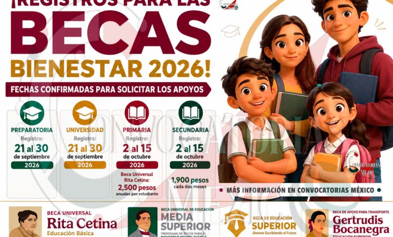 Becas educativas 2026: fechas de registro y requisitos para estudiantes | Pendiente a estos detalles para solicitar la beca