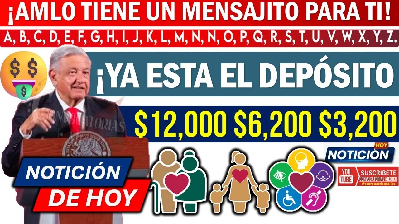 📣 ¡Ú𝗹𝘁𝗶𝗺𝗮𝘀 𝗹𝗲𝘁𝗿𝗮𝘀 𝗣𝗔𝗚𝗢𝗦 𝗗𝗢𝗕𝗟𝗘𝗦!🚨 $𝟭𝟮,𝟬𝟬𝟬 $𝟲,𝟮𝟬𝟬 $𝟯,𝟮𝟬𝟬 ¡𝗬𝗔 𝗘𝗦𝗧𝗔 𝗘𝗟 𝗗𝗘𝗣Ó𝗦𝗜𝗧𝗢! 𝗠𝗮𝗿𝘇𝗼-𝗔𝗯𝗿𝗶𝗹-𝗠𝗮𝘆𝗼-𝗝𝘂𝗻𝗶𝗼