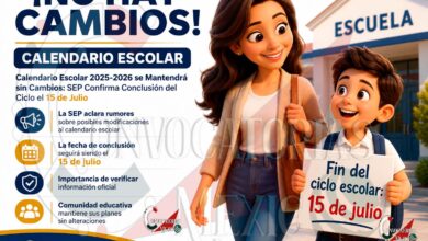 SEP Mantiene Sin Cambios el Calendario Escolar 2025-2026: Finalizará el 15 de Julio
