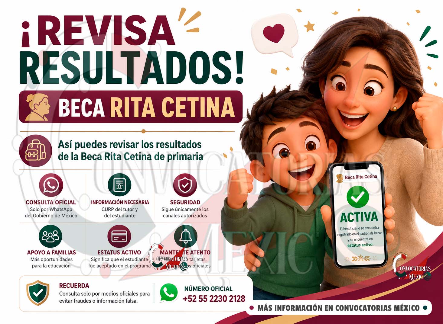 Beca Rita Cetina: así pueden consultar los padres si sus hijos fueron aceptados en primaria