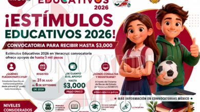Estímulos Educativos 2026 en Veracruz: estudiantes podrán solicitar apoyo de hasta 3 mil pesos