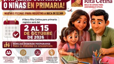 Beca Rita Cetina para primaria: todo lo que debes saber antes del registro de octubre de 2026