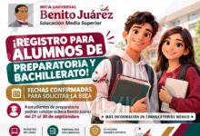 Estudiantes de preparatoria podrán solicitar la Beca Benito Juárez del 21 al 30 de septiembre | Que no se te pasen estos detalles