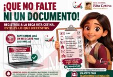 Beca Rita Cetina 2026: prepara desde ahora estos documentos para el registro de septiembre