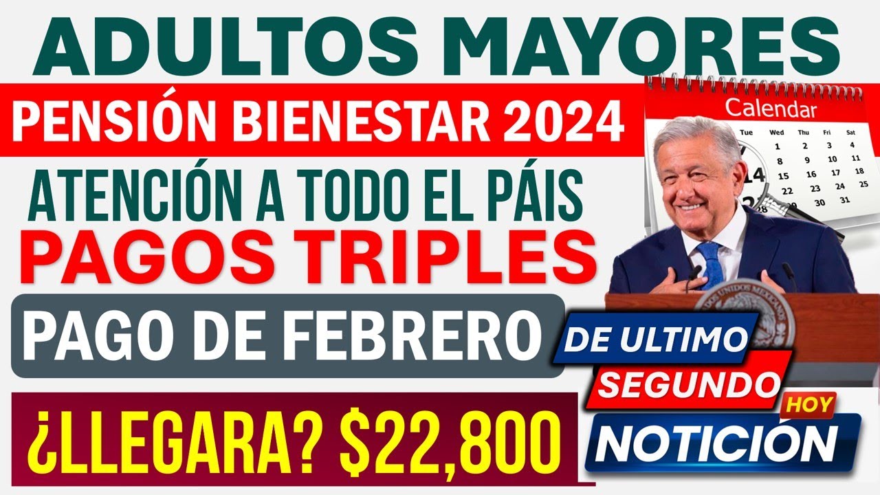 🔴𝙎𝙀 𝙍𝙀𝙑𝙀𝙇𝘼 𝙂𝙍𝘼𝙉 𝙉𝙊𝙏𝙄𝘾𝙄Ò𝙉💥𝙋𝙚𝙣𝙨𝙞ó𝙣 65+ 🔔 ¡𝙋𝘼𝙂𝙊 𝙏𝙍𝙄𝙋𝙇𝙀𝙎 $22,800! 📣 𝘼𝘿𝙐𝙇𝙏𝙊𝙎 𝙈𝘼𝙔𝙊𝙍𝙀𝙎 💸 𝙀𝙎𝙏𝘼 𝙀𝙎 𝙇𝘼 𝙍𝘼𝙕Ò𝙉 🤑