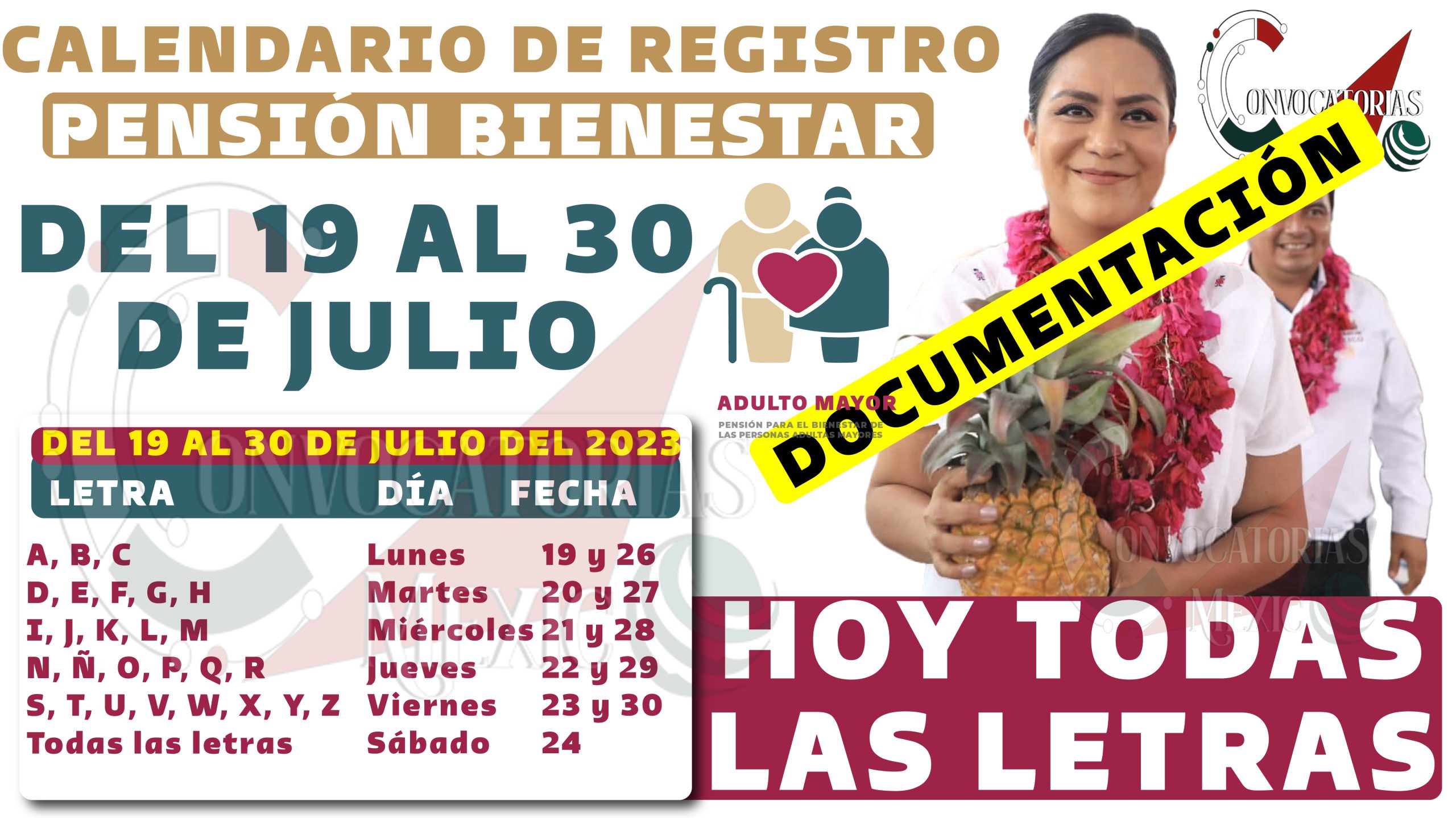Calendario y documentación necesaria para obtener los $4,800 de la Pensión Bienestar