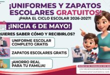 Uniformes y Zapatos Escolares Gratuitos 2026: entrega inicia en 70 municipios
