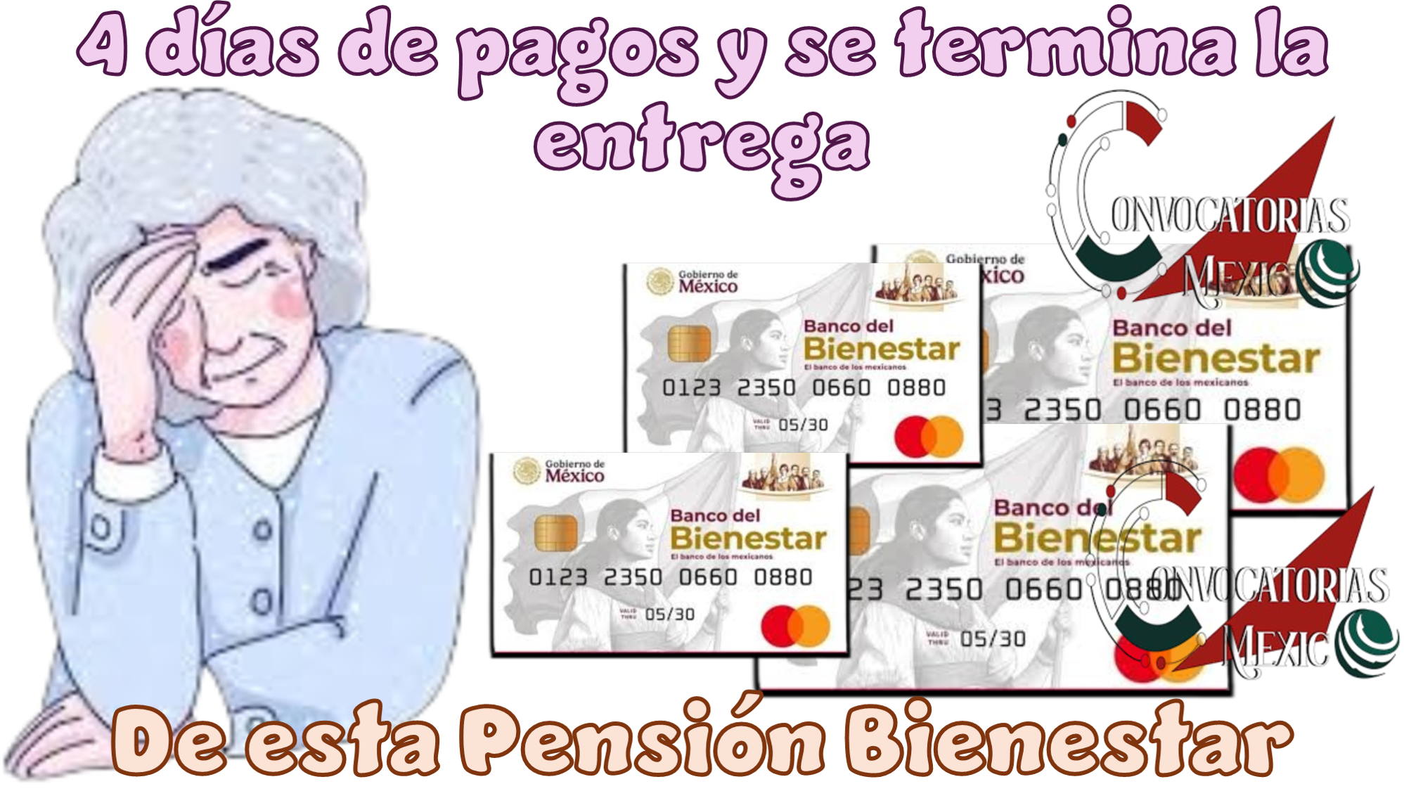 4 días de pagos y se termina la entrega de esta Pensión Bienestar
