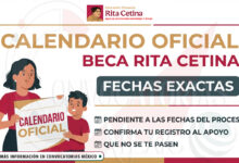 Beca Rita Cetina: estas son las fechas clave del calendario 2026 para registro, entrega de tarjetas y primer pago