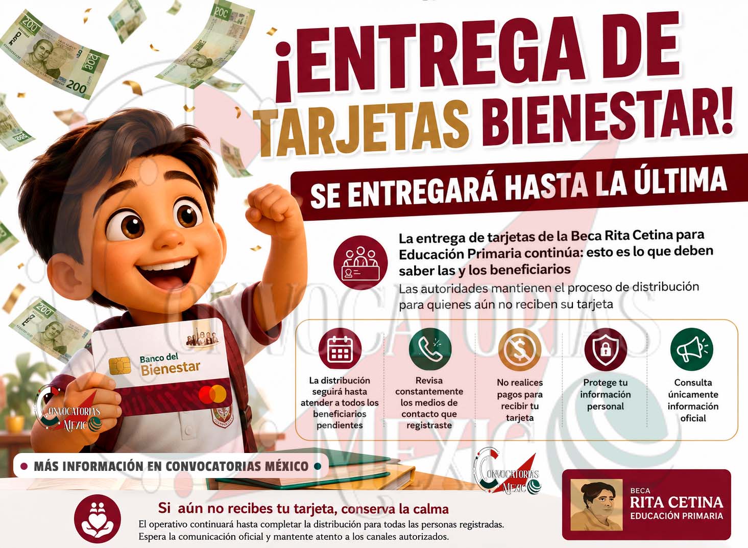 La entrega de tarjetas de la Beca Rita Cetina sigue en marcha: beneficiarios pendientes aún serán convocados